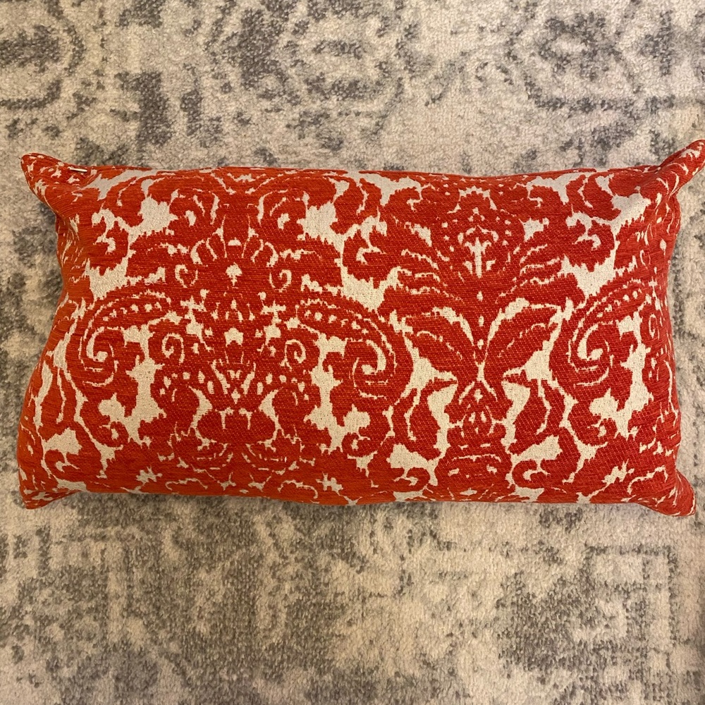Down filled throw pillow